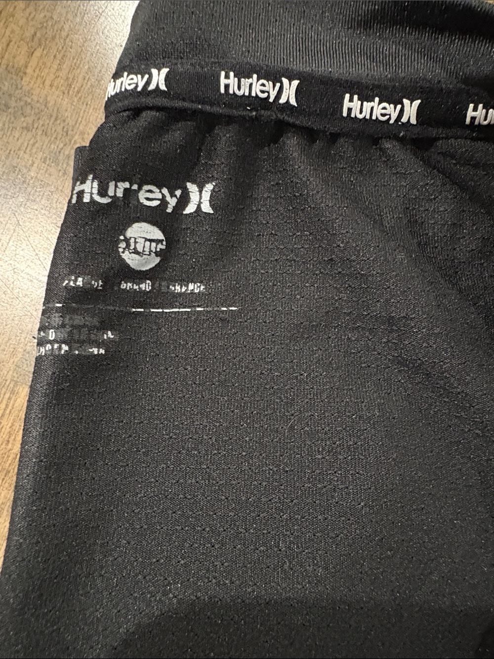 2 Hurley Men's Short Sleeve Tees - Black & Charcoal with Teal Logo - Picture 2 of 9